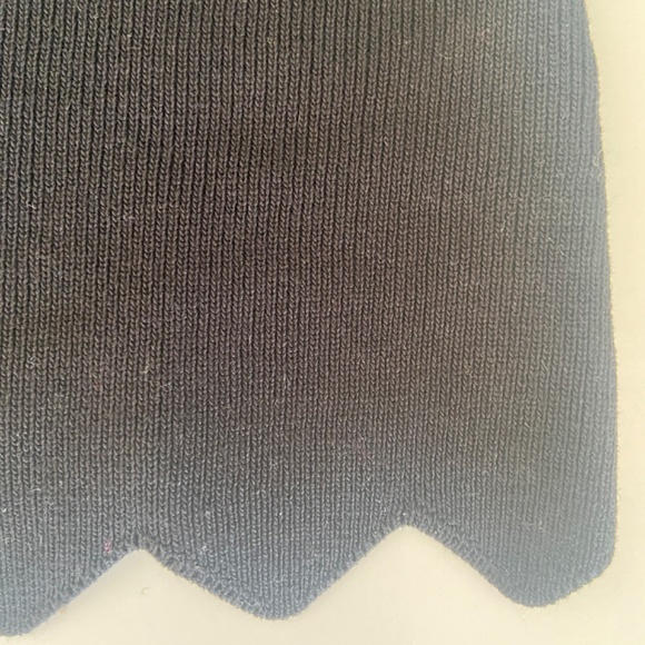 Black Knit Crop Top or Tank With Crystal Detail - Picture 7 of 7